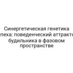 Синергетическая генетика успеха: поведенческий аттрактор будильника в фазовом пространстве